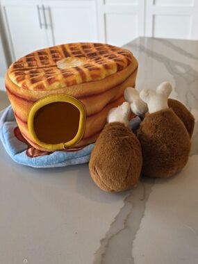 Hide And Seek Plush Waffle Dog Toy